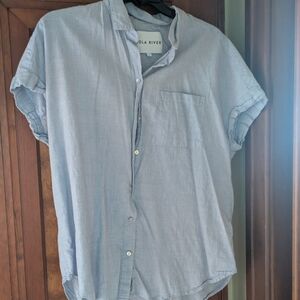 Men's Light Blue Short Sleeve Shirt